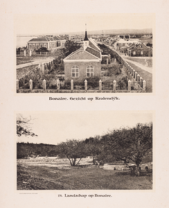 154 154. Bonaire. Gezicht op Kralendijk. Landschap op Bonaire.