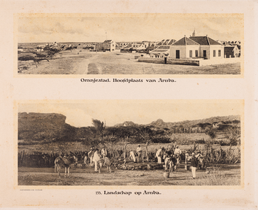 155 155. Oranjestad. Hoofdplaats van Aruba. Landschap op Aruba.