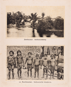 159 159. Suriname. Indianen Dorp. Suriname. Indiaasche kinderen.