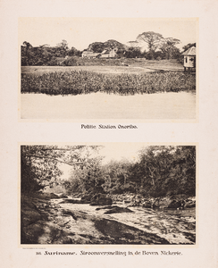 166 166. Politie station Onoribo. Suriname. Stroomversnelling in de Boven Nickerie.