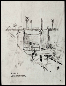 Agricultural work camp near Kesilir. Drawing by C. de J., 1943.&lt;br/&gt;NIOD 179806 &lt;a class=uline href=http://www.beeldbankwo2.nl target=_blank&gt;Beeldbank WO2&lt;/a&gt;