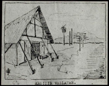 Agricultural work camp near Kesilir. Drawing by C. de J., 1943.&lt;br/&gt;NIOD 179811 &lt;a class=uline href=http://www.beeldbankwo2.nl target=_blank&gt;Beeldbank WO2&lt;/a&gt;