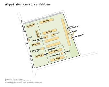 Map of the Airport labour camp near Liang (Ambon, Moluccas) &lt;a href=&quot;http://files.archieven.nl/968/f/kampen/molukkenliang.pdf&quot; target=&quot;_blank&quot;&gt;(pdf)&lt;/a&gt;